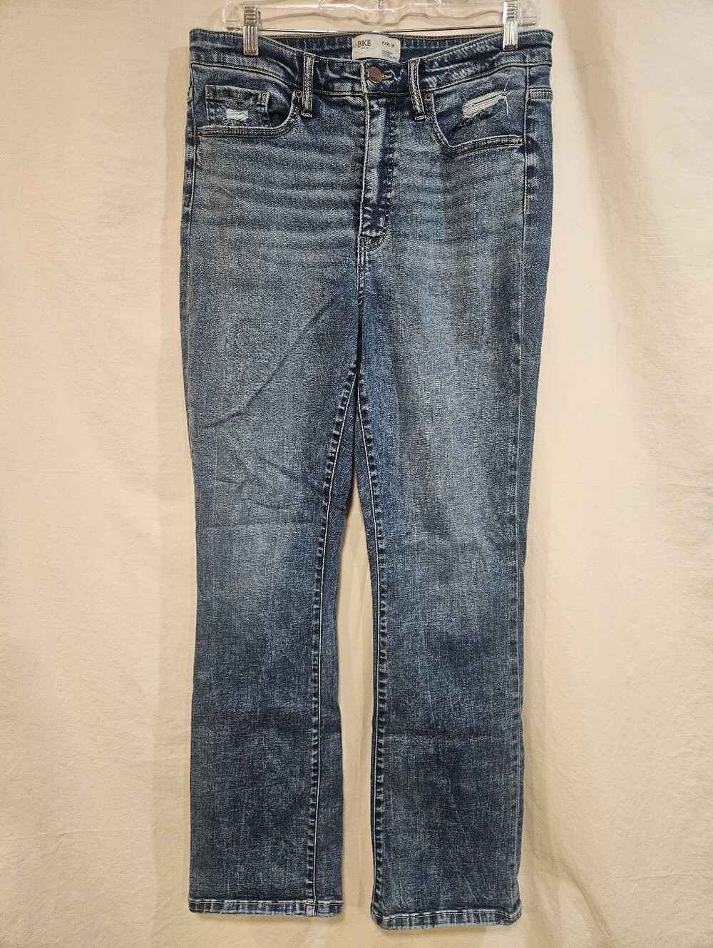 BKE Denim Straight-Leg Jeans in Medium Blue Wash